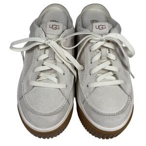 UGG EZ-Duzzit Lace-Up Platform Slip On Sneakers EZ-Duzzit Mule Gray/White Size 9